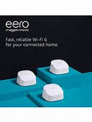 eero 6 dual-band mesh Wi-Fi 6 system with built-in Zigbee smart home hub (1 eero 6 router + 2 eero 6 extenders)
