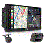 Pyle PLINEQ7 7" Double DIN Bluetooth WIFI GPS USB AM/FM Receiver w/ DVR Recorder - Bass Electronics