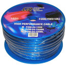 Power Pro Audio POW-04-100BL 4GA Flexible Power Wire CCA, Blue, Sold By Foot
