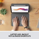 Logitech Folio touch Keyboard Case for iPad Air (4th Gen) - Grey - Bass Electronics