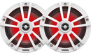 Infinity 622MLW 6.5" 2 way marine speaker with RGB lighting - White - Bass Electronics