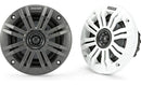 Kicker 45KM654 KM65 6.5-Inch (165mm) Marine Coaxial Speakers w/ 3/4- Inch (20mm) Tweeters, 4-Ohm, Charcoal and White Grilles - Bass Electronics