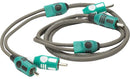 Kicker 47KMI3 KMI3 Marine Series 2-Ch RCA Interconnect, 3.0M - Bass Electronics