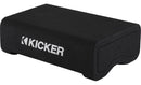 Kicker 48CVTDF102 Sealed downward-firing enclosure with 10" 2-ohm shallow-mount subwoofer