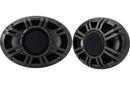Kicker 48KMXL694 6" x 9" marine speakers with white and grey grilles