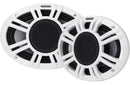 Kicker 48KMXL694 6" x 9" marine speakers with white and grey grilles