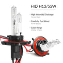 H13 HID Replacement Bulbs - 3700 Lumens (2 pieces) - Bass Electronics