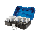 Mastercraft Bi-Metal Hole Saw Set for Wood, Plastic, Drywall, Metal, 9-pc