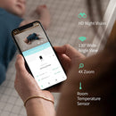 Owlet Cam Smart Video Baby Monitor with Room Temperature Sensor (BC01NNBBYF) - Bass Electronics