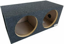 NEW DUAL 12" MDF Subwoofer Cabinet Box.Sealed Bass Speaker Enclosure.double.12in - Bass Electronics